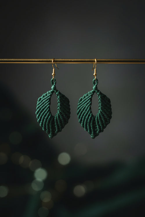 Boucles d'oreilles vertes