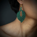 Boucles d'oreilles vertes